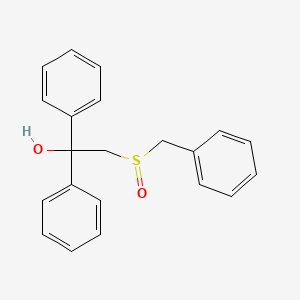 molecular formula C21H20O2S B2950414 2-(Benzylsulfinyl)-1,1-diphenyl-1-ethanol CAS No. 251307-47-8