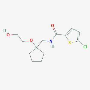 5-chloro-N-((1-(2-hydroxyethoxy)cyclopentyl)methyl)thiophene-2-carboxamide