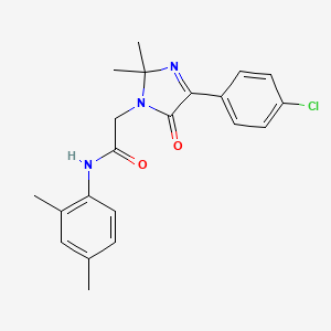 2-[4-(4-chlorophenyl)-2,2-dimethyl-5-oxo-2,5-dihydro-1H-imidazol-1-yl]-N-(2,4-dimethylphenyl)acetamide