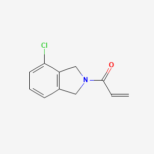 molecular formula C11H10ClNO B2950432 1-(4-Chloro-1,3-dihydroisoindol-2-yl)prop-2-en-1-one CAS No. 2189894-89-9