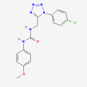molecular formula C16H15ClN6O2 B2950444 1-((1-(4-chlorophenyl)-1H-tetrazol-5-yl)methyl)-3-(4-methoxyphenyl)urea CAS No. 941964-93-8