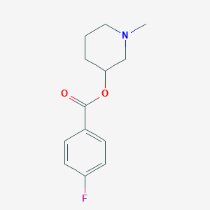 molecular formula C13H16FNO2 B295045 1-Methyl-3-piperidinyl 4-fluorobenzoate 