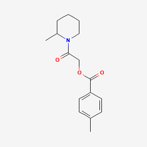 2-(2-Methylpiperidin-1-yl)-2-oxoethyl 4-methylbenzoate