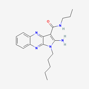2-amino-1-pentyl-N-propyl-1H-pyrrolo[2,3-b]quinoxaline-3-carboxamide