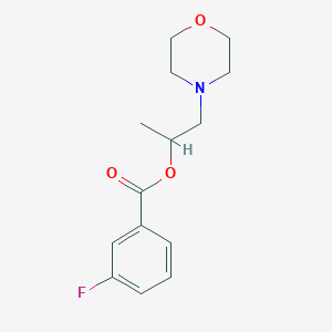 1-Methyl-2-(4-morpholinyl)ethyl 3-fluorobenzoate