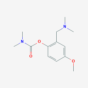 molecular formula C13H20N2O3 B295047 2-[(Dimethylamino)methyl]-4-methoxyphenyl dimethylcarbamate 