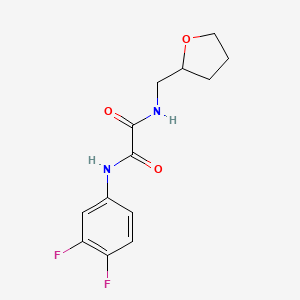 N1-(3,4-difluorophenyl)-N2-((tetrahydrofuran-2-yl)methyl)oxalamide