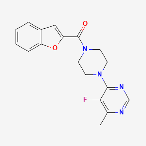 1-Benzofuran-2-yl-[4-(5-fluoro-6-methylpyrimidin-4-yl)piperazin-1-yl]methanone