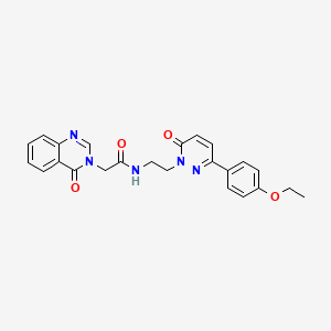 N-(2-(3-(4-ethoxyphenyl)-6-oxopyridazin-1(6H)-yl)ethyl)-2-(4-oxoquinazolin-3(4H)-yl)acetamide