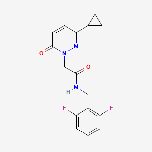 2-(3-cyclopropyl-6-oxopyridazin-1(6H)-yl)-N-(2,6-difluorobenzyl)acetamide