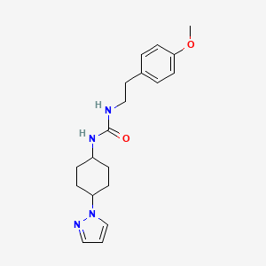 1-[2-(4-methoxyphenyl)ethyl]-3-[4-(1H-pyrazol-1-yl)cyclohexyl]urea
