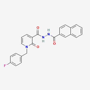 N'-(2-naphthoyl)-1-(4-fluorobenzyl)-2-oxo-1,2-dihydropyridine-3-carbohydrazide