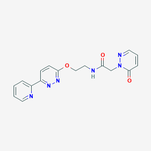2-(6-oxopyridazin-1(6H)-yl)-N-(2-((6-(pyridin-2-yl)pyridazin-3-yl)oxy)ethyl)acetamide