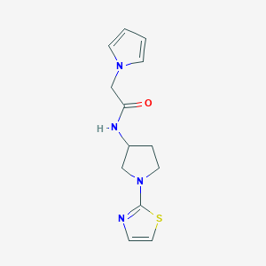 2-(1H-pyrrol-1-yl)-N-(1-(thiazol-2-yl)pyrrolidin-3-yl)acetamide
