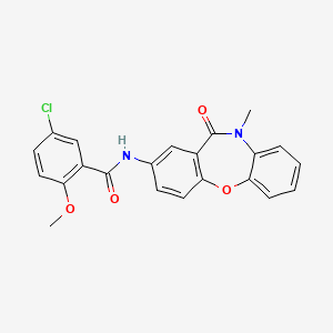 5-chloro-2-methoxy-N-(10-methyl-11-oxo-10,11-dihydrodibenzo[b,f][1,4]oxazepin-2-yl)benzamide