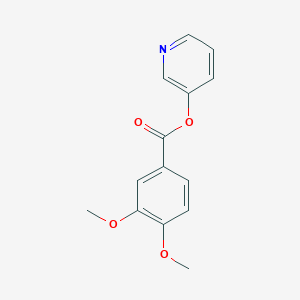 molecular formula C14H13NO4 B295053 Pyridin-3-yl 3,4-dimethoxybenzoate 