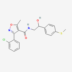 3-(2-chlorophenyl)-N-(2-hydroxy-2-(4-(methylthio)phenyl)ethyl)-5-methylisoxazole-4-carboxamide