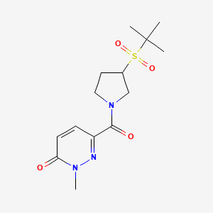 6-(3-(tert-butylsulfonyl)pyrrolidine-1-carbonyl)-2-methylpyridazin-3(2H)-one