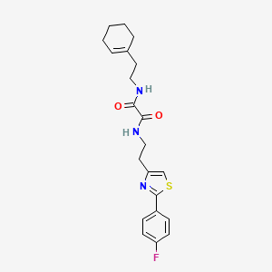 N1-(2-(cyclohex-1-en-1-yl)ethyl)-N2-(2-(2-(4-fluorophenyl)thiazol-4-yl)ethyl)oxalamide