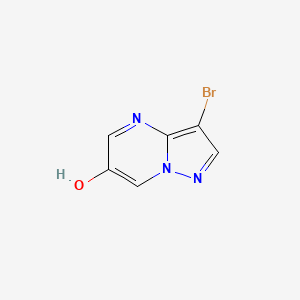 molecular formula C6H4BrN3O B2950565 3-Bromopyrazolo[1,5-a]pyrimidin-6-ol CAS No. 1314893-97-4