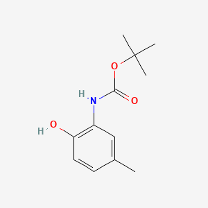 molecular formula C12H17NO3 B2950577 tert-butyl N-(2-hydroxy-5-methylphenyl)carbamate CAS No. 191112-67-1