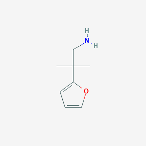 molecular formula C8H13NO B2950593 2-(Furan-2-yl)-2-methylpropan-1-amine CAS No. 1176042-11-7