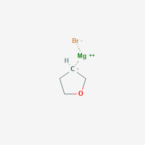 molecular formula C4H7BrMgO B2950598 3-Tetrahydrofuranmagnesium bromide, 0.5M in THF CAS No. 2128716-33-4