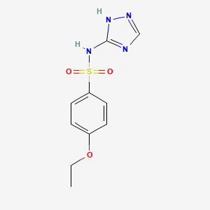 molecular formula C10H12N4O3S B2950599 4-Ethoxy-N-(1H-[1,2,4]triazol-3-yl)-benzenesulfonamide CAS No. 876723-01-2