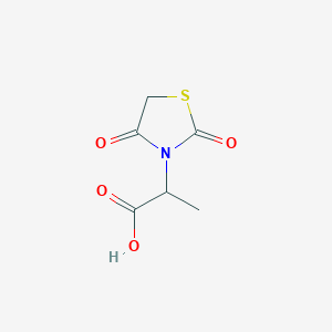 molecular formula C6H7NO4S B2950600 2-(2,4-Dioxo-1,3-thiazolidin-3-yl)propanoic acid CAS No. 497076-92-3