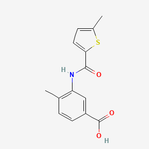 4-Methyl-3-{[(5-methyl-2-thienyl)carbonyl]-amino}benzoic acid