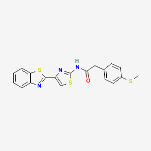 N-(4-(benzo[d]thiazol-2-yl)thiazol-2-yl)-2-(4-(methylthio)phenyl)acetamide