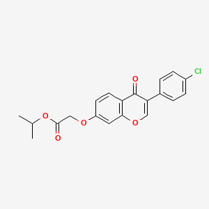 Methylethyl 2-[3-(4-chlorophenyl)-4-oxochromen-7-yloxy]acetate