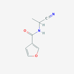 molecular formula C8H8N2O2 B2950652 N-(1-cyanoethyl)furan-3-carboxamide CAS No. 1249642-45-2