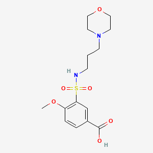 4-Methoxy-3-(3-morpholin-4-yl-propylsulfamoyl)-benzoic acid