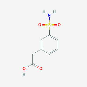 molecular formula C8H9NO4S B2950656 2-(3-Sulfamoylphenyl)acetic acid CAS No. 407640-36-2
