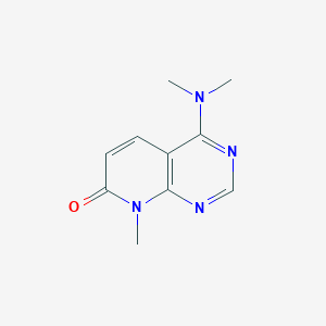 molecular formula C10H12N4O B2950666 4-(dimethylamino)-8-methylpyrido[2,3-d]pyrimidin-7(8H)-one CAS No. 2034571-92-9