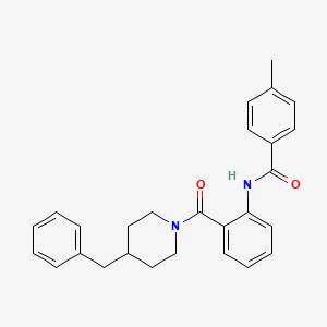 N-[2-(4-benzylpiperidine-1-carbonyl)phenyl]-4-methylbenzamide