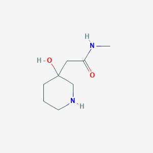 2-(3-hydroxypiperidin-3-yl)-N-methylacetamide