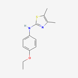 molecular formula C13H16N2OS B2950683 N-(4-ethoxyphenyl)-4,5-dimethyl-1,3-thiazol-2-amine CAS No. 107415-56-5