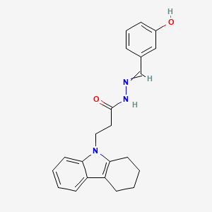 3-(3,4-dihydro-1H-carbazol-9(2H)-yl)-N'-(3-hydroxybenzylidene)propanehydrazide