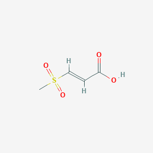 molecular formula C4H6O4S B2950715 (E)-3-methylsulfonylprop-2-enoic Acid CAS No. 150507-24-7