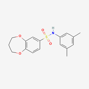 N-(3,5-dimethylphenyl)-3,4-dihydro-2H-1,5-benzodioxepine-7-sulfonamide