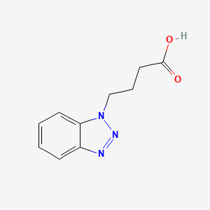 molecular formula C10H11N3O2 B2950735 4-(1H-Benzo[d][1,2,3]triazol-1-yl)butanoic acid CAS No. 654-19-3