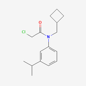 molecular formula C16H22ClNO B2950738 2-Chloro-N-(cyclobutylmethyl)-N-(3-propan-2-ylphenyl)acetamide CAS No. 1397189-41-1