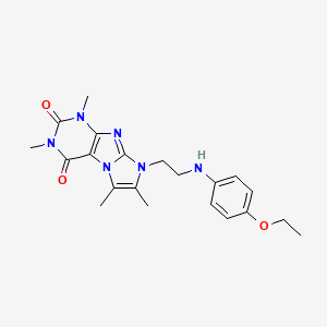 8-(2-((4-ethoxyphenyl)amino)ethyl)-1,3,6,7-tetramethyl-1H-imidazo[2,1-f]purine-2,4(3H,8H)-dione