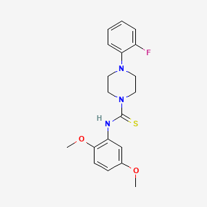 N-(2,5-dimethoxyphenyl)-4-(2-fluorophenyl)piperazine-1-carbothioamide