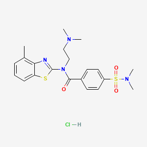 N-(2-(dimethylamino)ethyl)-4-(N,N-dimethylsulfamoyl)-N-(4-methylbenzo[d]thiazol-2-yl)benzamide hydrochloride