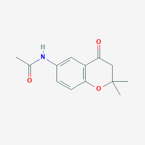 molecular formula C13H15NO3 B2950771 N-(2,2-Dimethyl-4-oxochroman-6-YL)acetamide CAS No. 186774-61-8