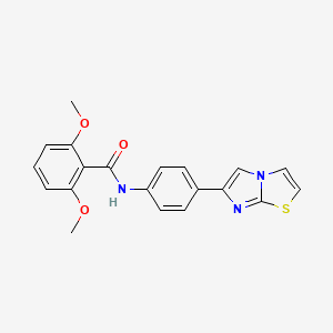 N-(4-(imidazo[2,1-b]thiazol-6-yl)phenyl)-2,6-dimethoxybenzamide