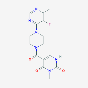 5-[4-(5-Fluoro-6-methylpyrimidin-4-yl)piperazine-1-carbonyl]-3-methyl-1H-pyrimidine-2,4-dione